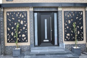 uPVC Front Door with sidescreens installed in Milngavie
